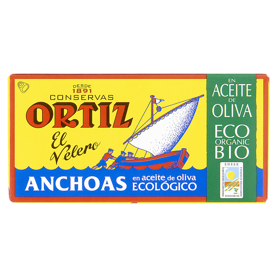 ANCHOVIES IN ORGANIC OLIVE OIL