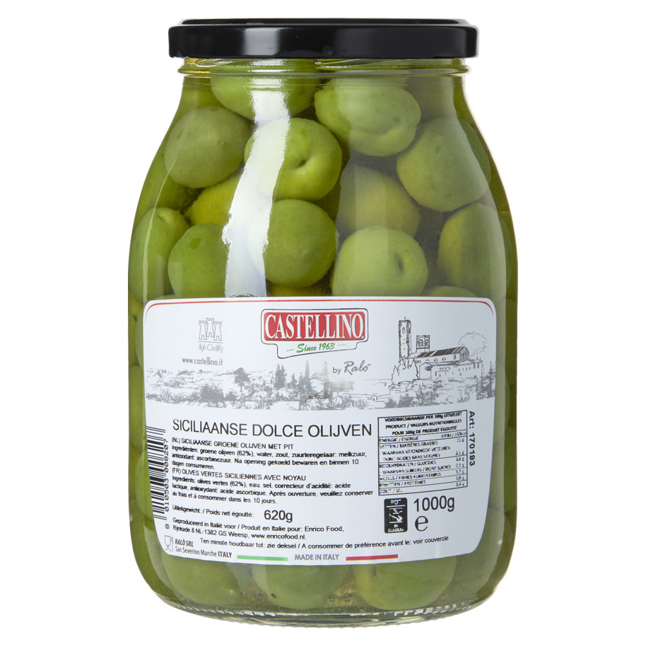 OLIVES SWEET SICILIAN WITH PIP