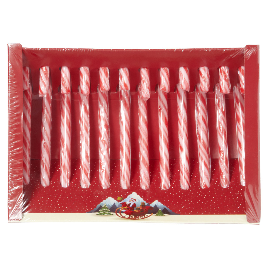 CANDY CANES 12GR ROOD WIT