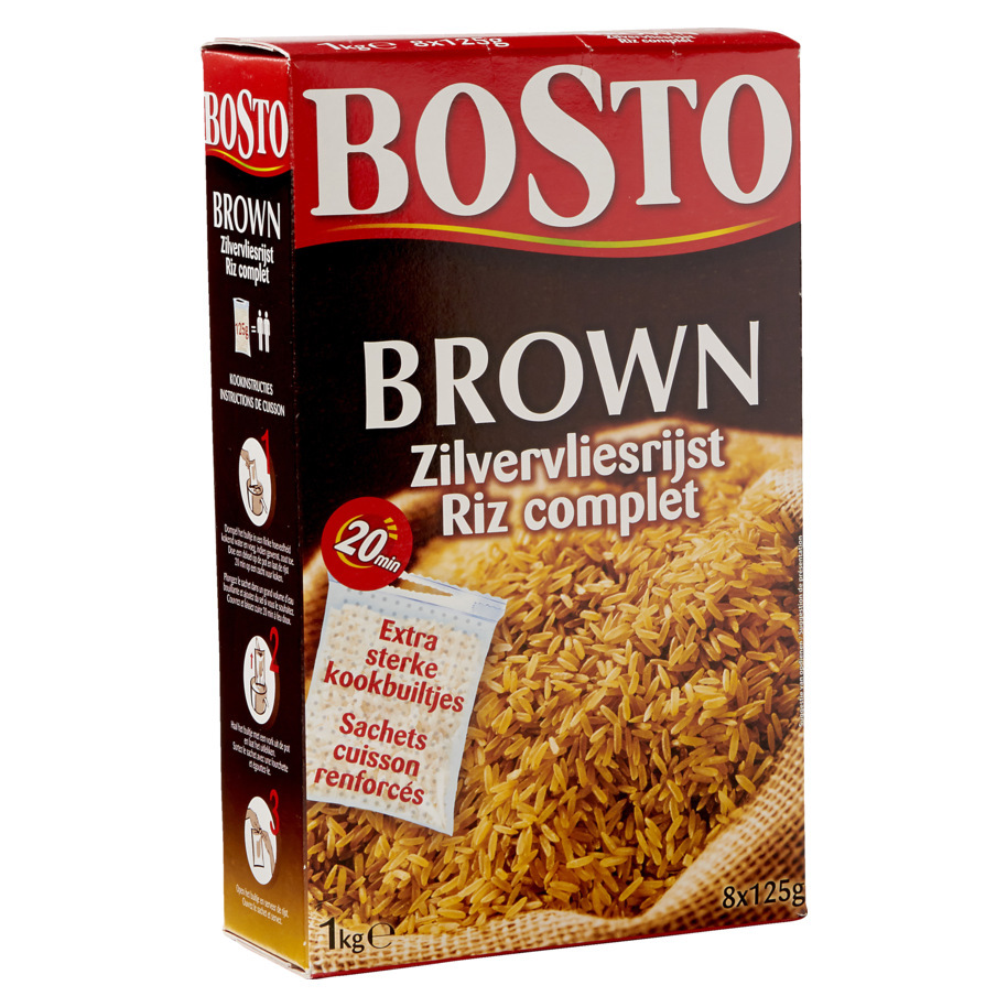 BOSTO BROWN RICE (8X125G)