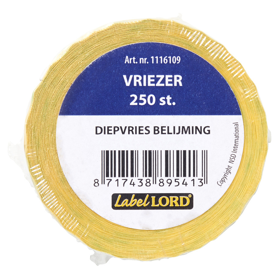 HACCP STICKERS  DIEPVRIES LABEL LORD