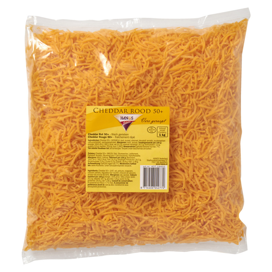 CHEDDAR GRATED RED 3MM