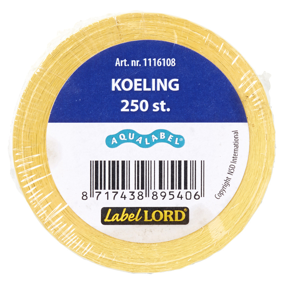 HACCP STICKERS  KOELING LABELLORD