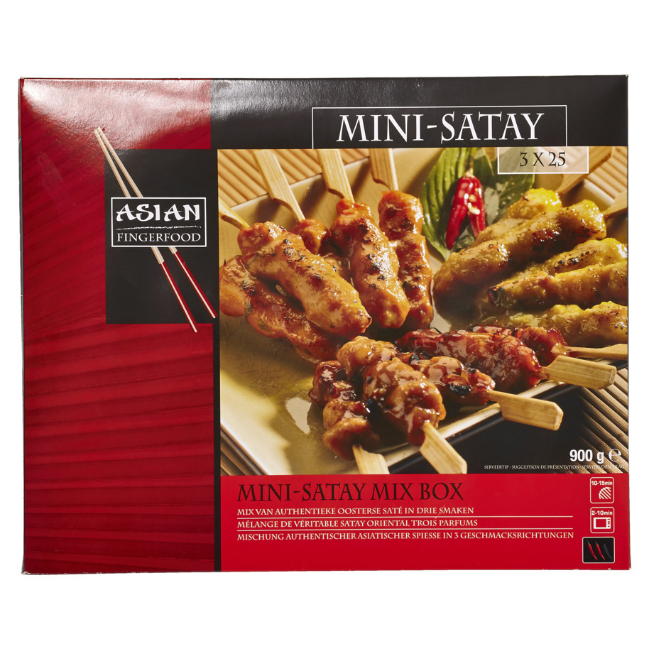 SATAY MINI MIX BOX 12 G ASIA FINGER FOOD