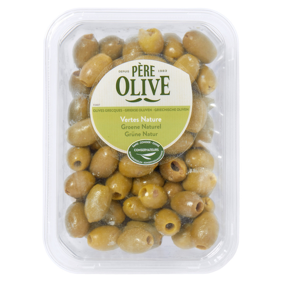 OLIVES NATURAL FRESH GREEN STONED