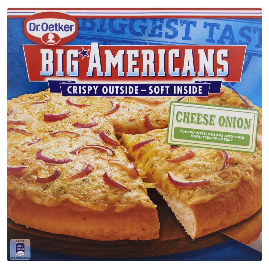 PIZZA CHEESE ONION BIG AMERICAN 385GR
