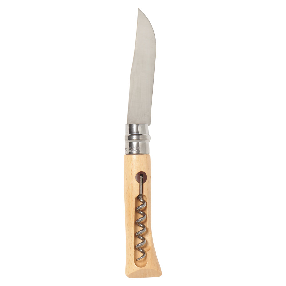 KNIFE+CORKSCREW,OPINEL,SS/WOOD,VIROBLOC