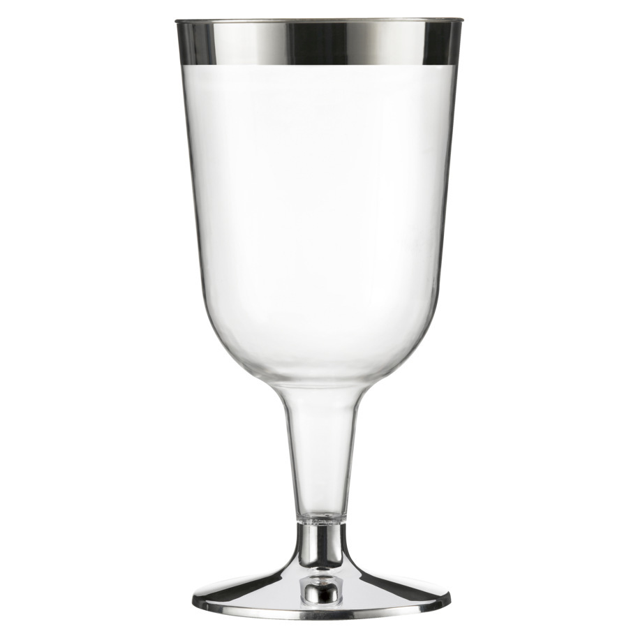 WINE GLASS METALIZED-DISPOSABLE