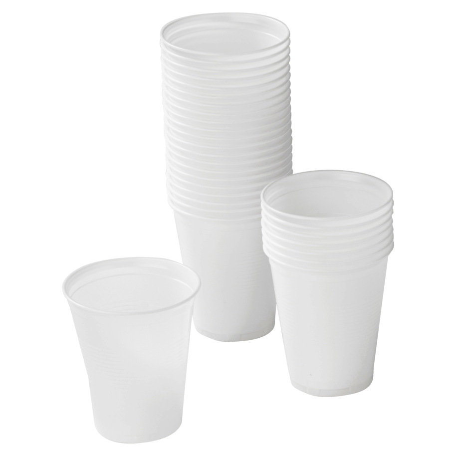 DRINK CUP 150CC WHITE PS  VERV. 60204160