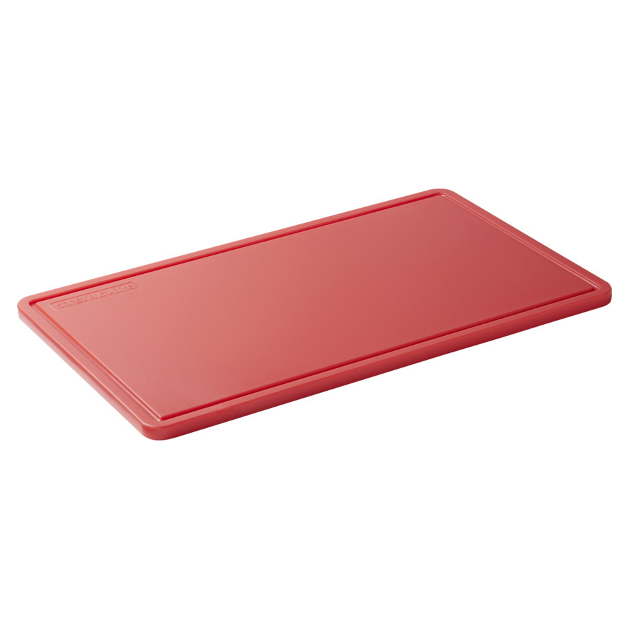 CUTTING BOARD RED STERICARE 1/2GN