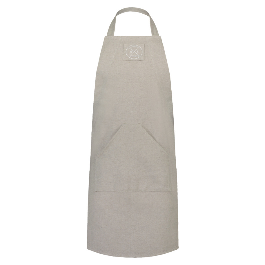 RECYCLED COTTON APRON - SAND