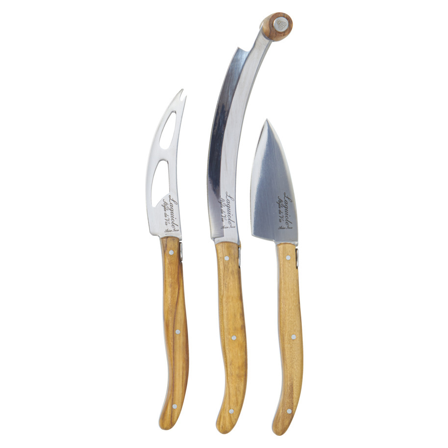 CHEESE KNIVES SET LUXURY LINE OLIVE WOOD