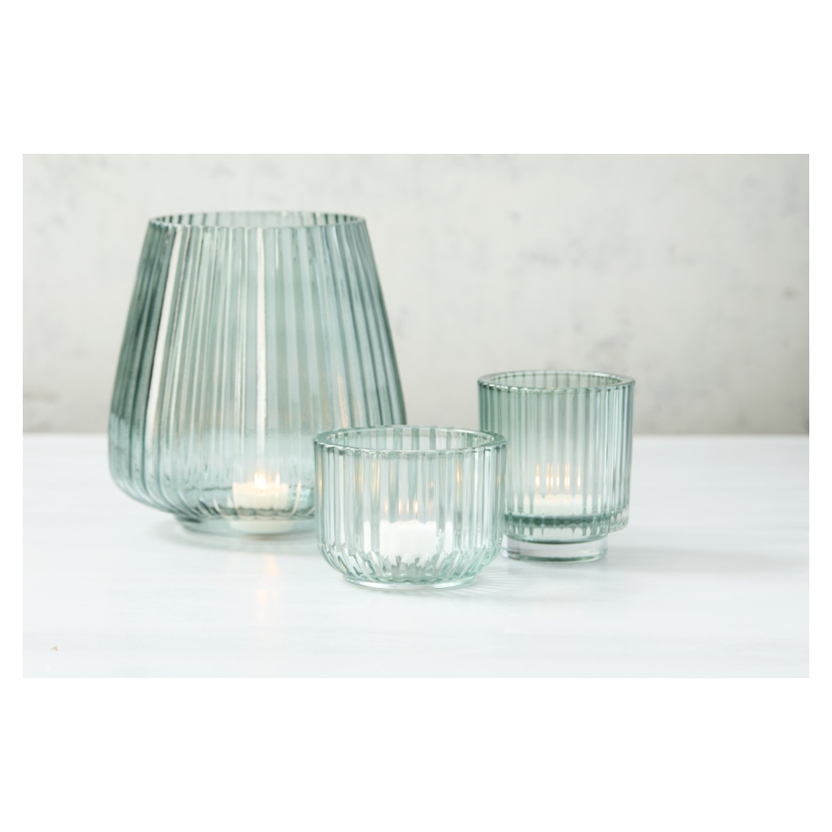 POINT-VIRGULE GLASS CANDLE HOLDER GREEN
