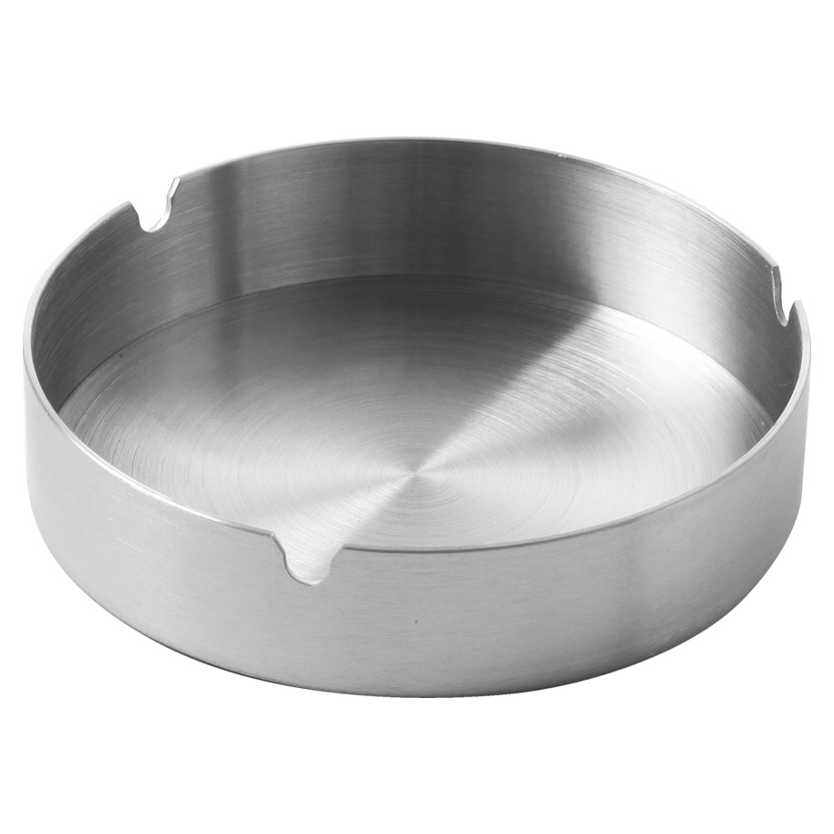 ASHTRAY SS STACKABLE 120X28MM