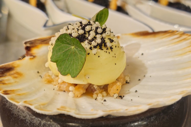 Hollandse garnalen met crème van eigeel