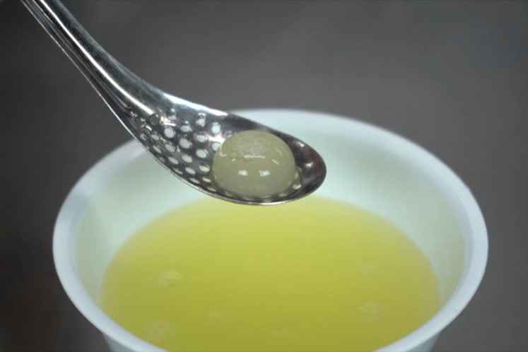 Koolzuurhoudende sudachi spheres