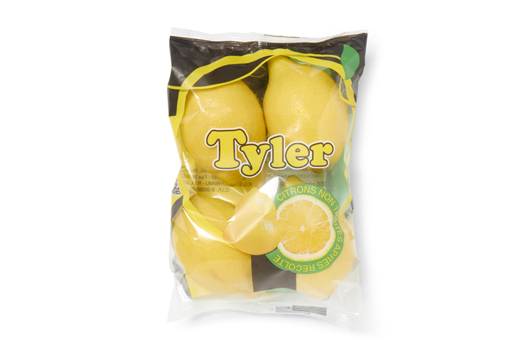 Onbehandelde verpakte citroenen