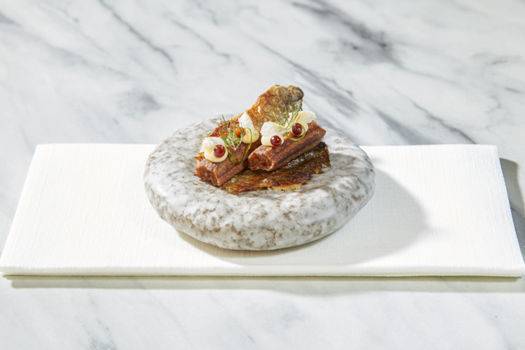 Asian churros met sojaparels