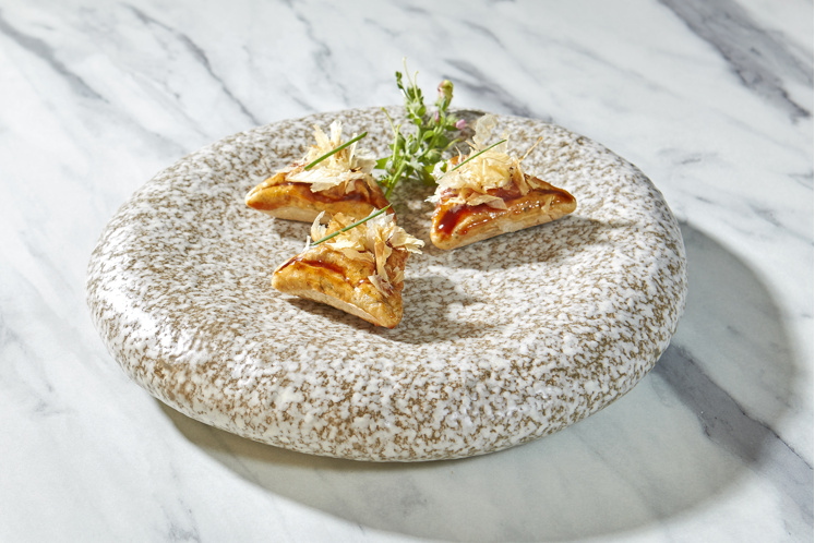 Okonomiyaki met katsuobushi