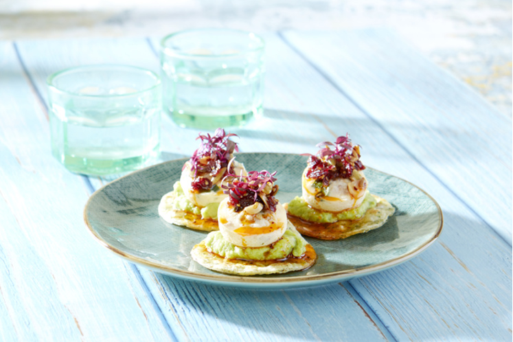 Egg Tostadas & Salsa Macha