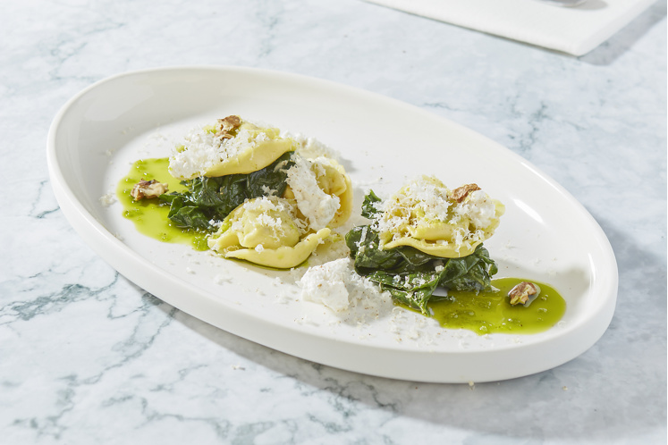Tortelloni ricotta-spinazie