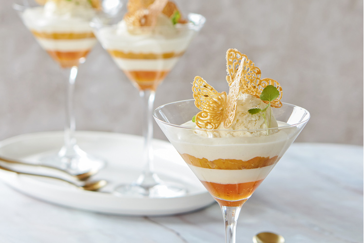 Panna cotta alla pesca