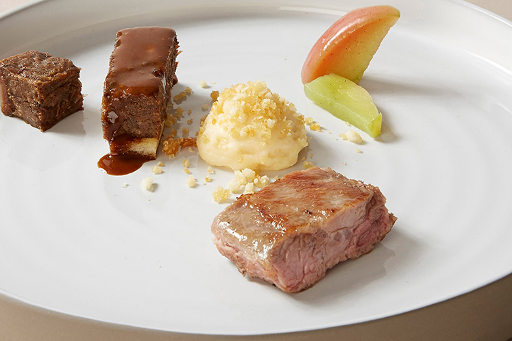 Ibéricovlees met chorizomousse