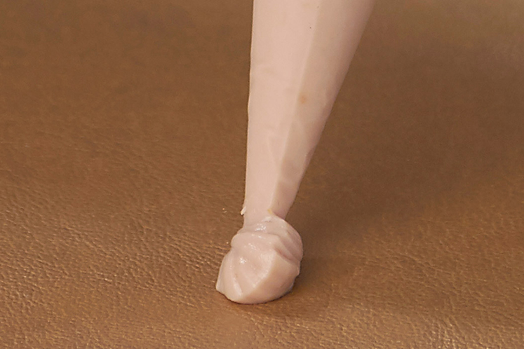 Ganache van ruby chocolade en gepekelde citroen