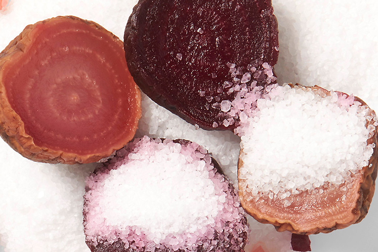 Bietjes gepoft in zeezout