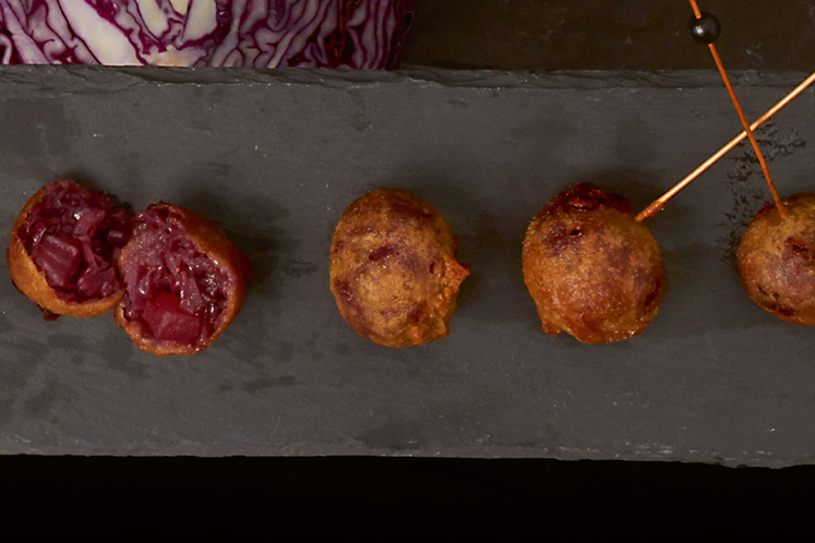 Beignet van rode kool