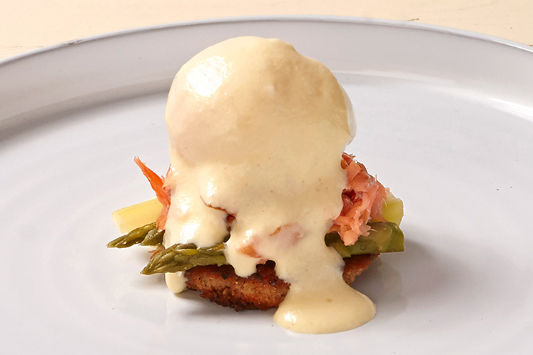 Variatie op ei benedict