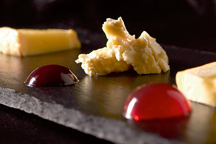 Geleiparels van zoete wijn