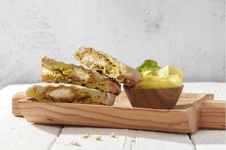 Crispy chicken tosti