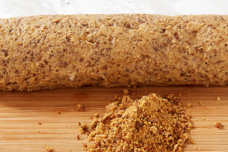 Crumble van Westmalle en hazelnoot