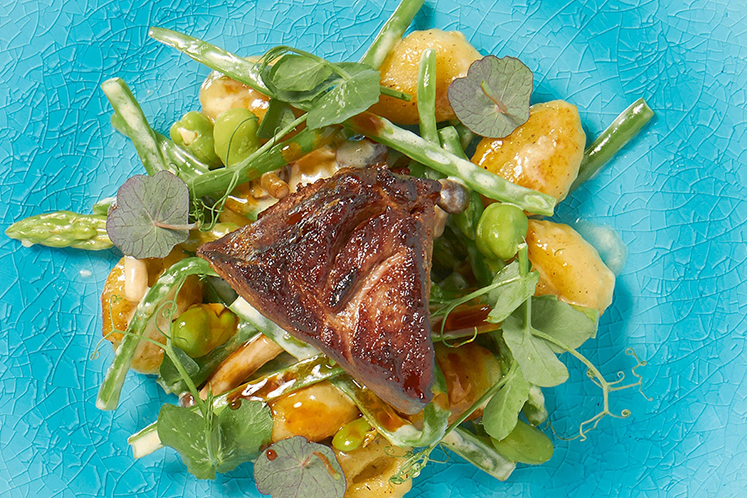 Lamsbout met truffelgnocchi