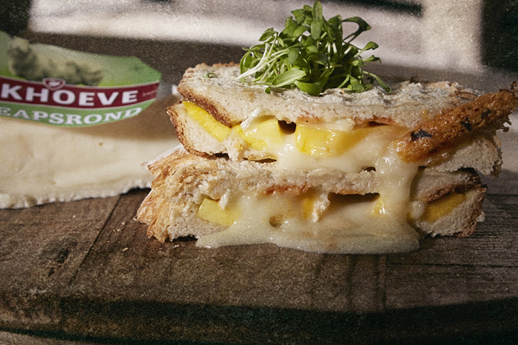 Tosti met geitenbrie