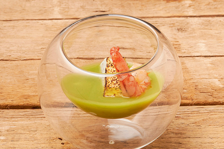 Wakame- en gevogeltebouillon