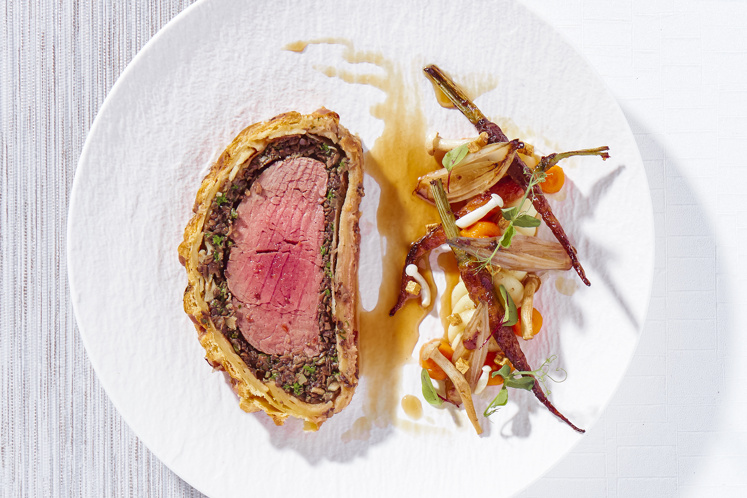 Beef Wellington met paddenstoelen mix