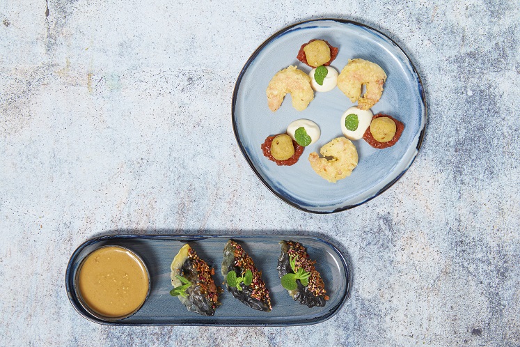 Gamba’s en vadouvan two ways