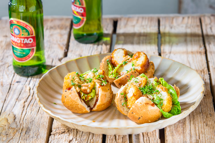 Bloemkool slider met Kung Pao-saus