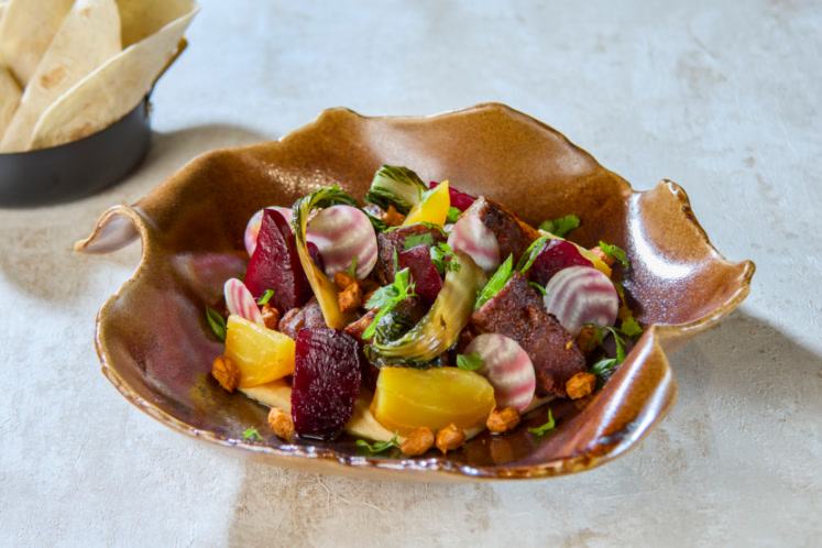 Boneless beef ribs en tortilla wraps