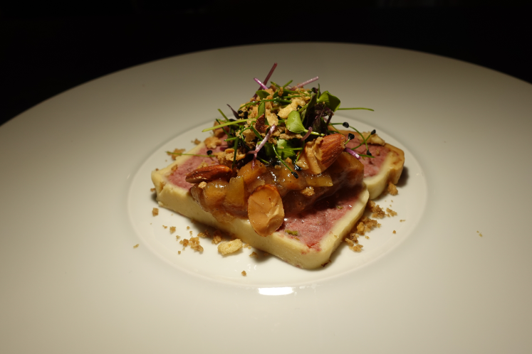 Eendpastei met pistache en croute