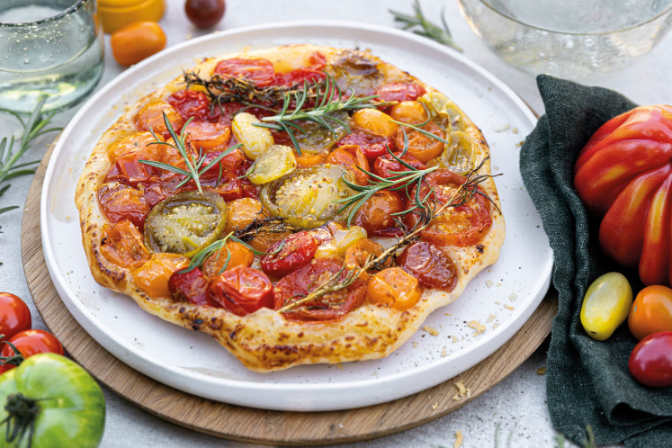 Franse tomaten tarte-tatin