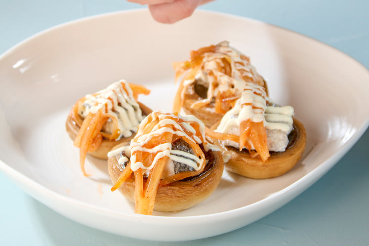 Gevulde Korean barbecue-mushroom