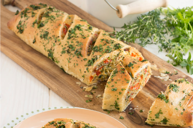 Groentestrudel met kruiden