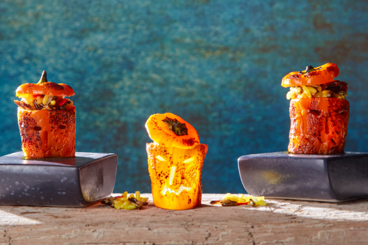 Gevulde minipaprika’s