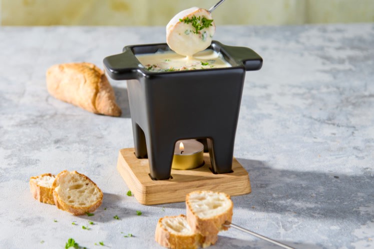 Kaas dippen op basis van ‘kaasspreads’