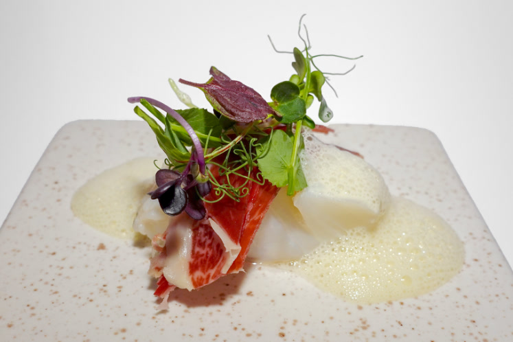 Kabeljauwloin met Paleta Bellota en beurre blanc