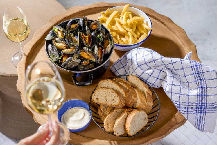 Casserole classique de moules — image