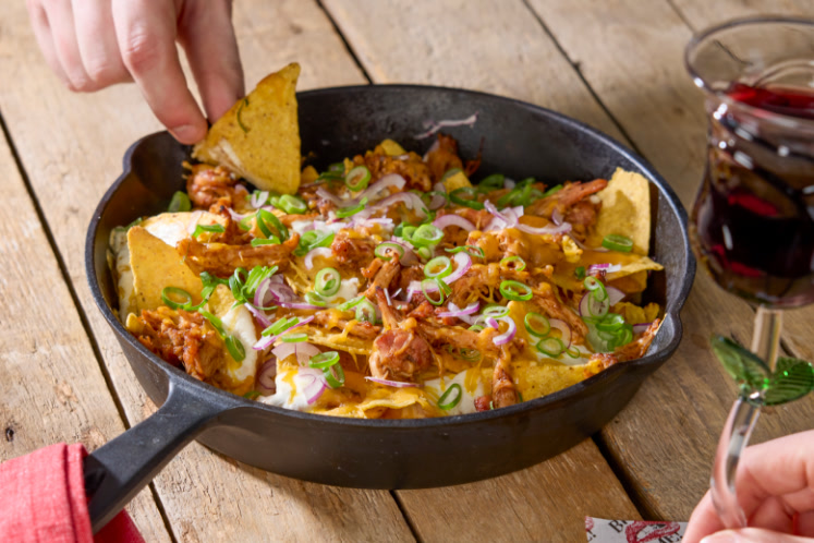 Mexican vibes loaded nachos